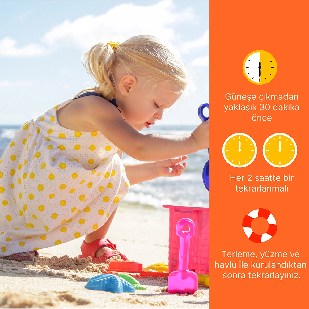50 SPF Korumalı Çocuk Güneş Kremi