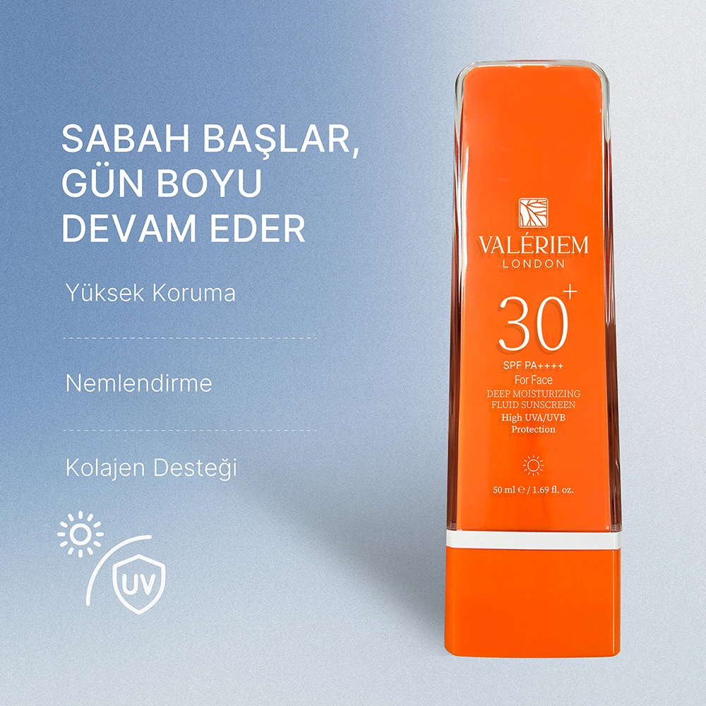 30 SPF Korumalı Yüz Güneş Kremi